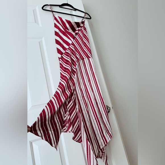 Anthropologie Sleeveless Asymmetrical Tie-Back Maxi Dress, Size M - Picture 7 of 10